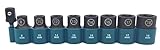 マキタ(Makita) インパクト ソケット 9個 セット 差込角1/2インチ(12.7mm) E-16623 1/4インチ(6.35mm)ソケットアダプター・ホルダー付 [並行輸入品]