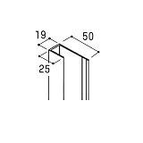 Ykk ap　アルミ外装材　専用部材　アルカベール　深絞りシリーズ　ロカ　ストーン　J型廻り縁　1本　TX YSA KJ4-1-HV 『重ね貼りで手軽。外壁リフォームに』 フロストベージュ