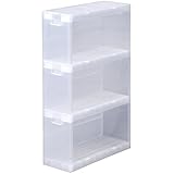 《6個セット》押入れ収納ラック キッチンワゴン PLUST RACKS（プラストラックス） (3段) (ナチュラルホワイト)