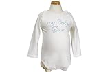 baby Dior（ベビーディオール） ロンパス 長袖 オフホワイト×ブルーロゴ 3M 【並行輸入品】