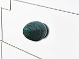IndianShelfのセット2ハンドメイドグリーン木製ドレッサーノブ引き出しハンドルキャビネットPulls 標準 グリーン WRK-78-1-20