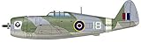 プラッツ 1/144 第二次世界大戦 イギリス空軍 戦闘機 サンダーボルトMk.I レザーバック 2機セット プラモデル PDR-24