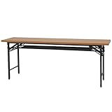 アイリスオーヤマ 会議テーブル 幅180×奥行45×高さ70cm MTN-1845H ブラウン