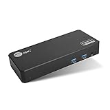 SIIG USB-C ユニバーサル ノートパソコン ドッキングステーション ハイブリッド トリプル 4K モニター DisplayPort + HDMI 100W PD充電 6X USB 3.0 ギガビットイーサネット 3.5mmヘッドセット TB 3対応 Windows Mac JU-DK0J11-S1用
