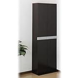 TS-1860-DBR　サンニード　扉収納付書棚　ダークブラウン