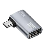 Fire Stick用 ケーブルアダプター | USB - USB コンバータ ケーブル アダプター,480mbps 伝送速度スマートフォン電源付きマイクロオス - USB メスアダプター 、電源用の ネットワークボックスアダプターをサポート、タブレット用左右アングル電源ケーブルコンバータ