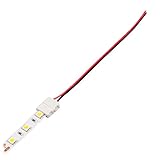 LEDテープライト 単色用 SMD5050 コネクタケーブル(2Pin用）（GT-5050-Y）延長ケーブル 18cm 半田付け不要！【2線片側ケーブル】