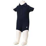 (プチバトー)PETIT BATEAU ロンパース ポロ 半袖 BODY 16607 ベビー 84 SMOKING 36M [並行輸入品]
