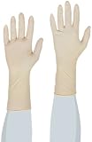 Ansell Accutech Controlled 91-104 Latex Glove, Powder Free, Rolled Beaded Cuff, 11.2 Length, 6 mils 