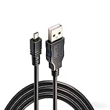 HSEUOPV USB PCカメラデータ充電ケーブルカメラ対応DMC-ZS 25 DMC-TZ 35 DMC G 7 ZS 40 ZS 40 ZS 50 SZ 3 TZ 8 TZ 11 TZ 15 FT 20 FS 20 FX 3 FX 330 FX 33 FX 35 FX 80 FX 9 FX 90 FZ 1 TZ 24（ブラック）