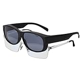 [CEETOL] オーバーサングラス サングラス メガネの上から オーバーグラス 偏光 メンズ 運転用サングラス 昼夜兼用 超軽量 uv400 紫外線カット スポーツ用 釣り ゴルフ ランニング 眩しい防止