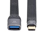 chenyang USB 3.0 Type A メス - USB-C USB 3.1 Type C オスホスト OTG フラットスリム FPC データケーブル ノートパソコン&携帯電話用