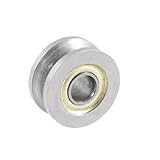 uxcell ローラーベアリング　13mmx 4mm　Uグルーブトラック　金属製　内径4mm