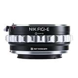 K&F CONCEPT マウントアダプター Nikon対応 ニコン対応 Fマウント Gタイプ レンズ ソニー対応対応 Eマウント NEXカメラ 装着用 変換 レンズアダプター 無限遠実現 高精度 メーカー直営店