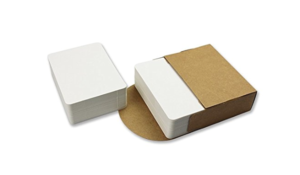 Amazon Getオレンジ100個空白クラフト紙ビジネスカード単語カードメッセージカードdiyギフトカード4 33 X3 15 11x8cm 単語帳 単語カード 文房具 オフィス用品