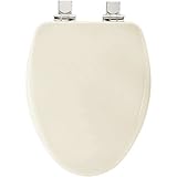 細長い高密度成形木製Toilet Seat withスタイリッシュ、安全なクロムwhisper-close with Easy Clean and変更ヒンジwith sta-tite 7B19170C