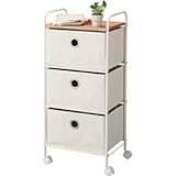 キャスター付きチェスト/タンス 3段 スチール MIP-293NA ナチュラル