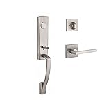 Baldwin FDMIAXSQULCSR150 Reserve Full Dummy Handleset Miami x Square with Contemporary Square Rose i