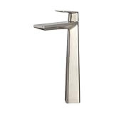 Kraus KEF-15300-Pop Up15BN Modern Aplos Single Lever Vessel Bathroom Faucet with Matching Pop-up Dra