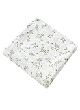 Libaby 綿100％ おくるみ ガーゼ 綿 2層 正方形 新生児 100×100 ガーゼケット 出産祝い 授乳ケープ 抱っこ紐ケープ 日よけ 赤ちゃん (Rスターフラワー)