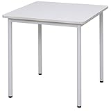 (代引不可)アール・エフ・ヤマカワ:RFシンプルテーブル W700×D700 ホワイト RFSPT-7070WH