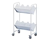 ブックラックワゴンBR-2L 本立 ブックラック ワゴン ファイル 大型キャスター