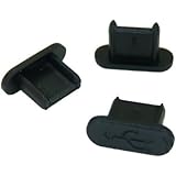 テクノベインズ MicroUSBコネクタ用キャップ(ロングタイプ）(黒)つまみなし 6個/パック USBMCBLCK-B0-6 ※適合状態について説明参照