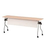 TOKIO NTA-Nホールディングテーブル パネル付 パネルカラー：ホワイト W1800×D450×H720mm NTA-N1845PW ナチュラル