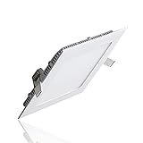 S&G® LED Ceiling Light, Ultrathin Suqare Kitchen Ceiling Light Fixture, 12W 850LM 4000K(Natural Whit