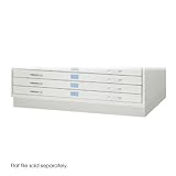 Safco Products 4973LG Facil Flat File Closed Base for 4972LG Medium File, sold separately, Light Gra