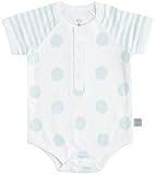 リトルジラフ ベビー肌着 ドットコレクション 半袖ボディ 3-6m (ブルー) lg1027-01 【正規代理店輸入】