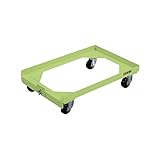 サカエ 台車 コンテナ台車 グリーン色  S-4DG