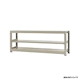 中量棚300kg 単体 幅180×奥行60×高さ70cm 3段 ニューアイボリー 300kg/段