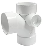 Canplas 192147R DWB Right Side Tee, 3 x 3 x 3 x 1-1/2-Inch, White by Canplas