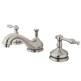 Kingston Brass KS1168NL Two Handle 8 in. to 16 in. Widespread Lavatory Faucet with Brass Pop-up