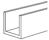 Boltmaster Uチャネル1 / 16 " x 9 / 16 " x 57 / 64 " x 4 'ミルfor 3 / 4 "材質バルク