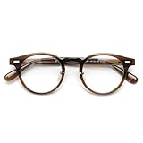 [FEISEDY] ブルーライトカットメガネ UVカット 紫外線カット パソコン用メガネ 度なし 超軽量 TR90フレーム ファッション 丸型 男女兼用 B1130