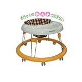 赤ちゃんの歩行器 ベビー 消音キャスター付 JTC まあるいほこうき