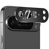 Jurqqer for いGoogle Pixel 10 Pro カメラ保護 全面保護 9H強化ガラス 防指紋 超高清 防傷 アルミ合金 レンズカバー 耐衝撃 露出オーバー防止 - for Google Pixel 10 Pro 専用 ブラック