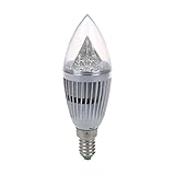 Candle Lamp – TOOGOO ( R )キャンドルランプ電球e14 8 W 110 V240 V暖かいホワイトシルバーシェル