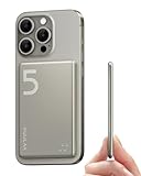 Kuulaa モバイルバッテリー マグセーフ薄型 小型 軽量(史上最薄7mm, 5000mAh) MagSafe対応マグネット式 タイプC