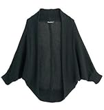 【 アウトレット 】 Angeliebe エンジェリーベ ドルマン ニット ボレロ フリー ブラック