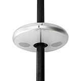 KINGSO 48LED太陽傘用ワイヤレスポータブル夜間照明LEDライト 屋外活動照明用音楽再生Bluetoothスピーカースポットライト RGB円形USB充電式ピュアホワイト（銀シェル）