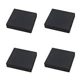 【Deepa Ribusu】椅子 滑り止め 5x5cm ゴム板 ブロック ゴムブロック 家具 防振 インシュレーター クッション (4個セット 厚さ30mm)