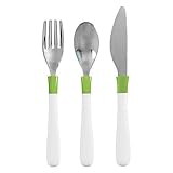 OXO Tot Cutlery Set for Big Kids Green [並行輸入品]