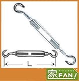 15個入 枠式ターンバックル メッキ付 4分 260～420mm ダンボール箱入り