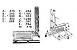 CRL亜鉛ダイキャストStormウィンドウコーナーkey- 1.590 "脚; .243 " width-のパッケージ20