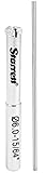 Starrett KD0006-N High Performance Diamond Tile Drill Hole Saw, 15/64 Diameter, 1 Cutting Depth, Sil