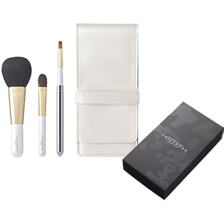 Amazon.co.jp: 熊野筆(化粧筆) 竹宝堂 5点ブラシセット Gシリーズ