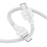 DIGIFORCE【Type-C to ライトニングケーブル 1m】iPhone/iPad/Apple 対応 MFi認証 急速充電 & データ転送 iPhone充電ケーブル PD 2.4A 対応 （1m, ホワイト）